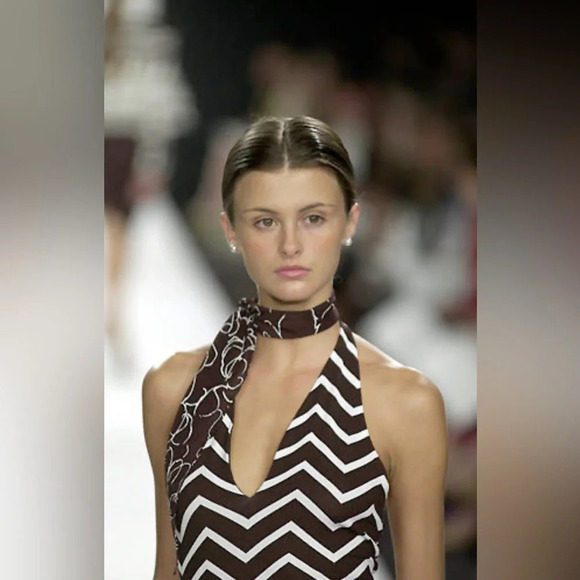 Ralph Lauren Collection Purple Label Halter Dress Runway Y2k 90s Slip 8 Vintage - Picture 6 of 16